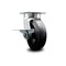 Service Caster 6 Inch Kingpinless Rubber on Steel Wheel Swivel Caster with Brake SCC-KP30S620-RSR-SLB - alternate 1